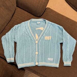 Taylor Swift 1989 Blue Cardigan Sweater